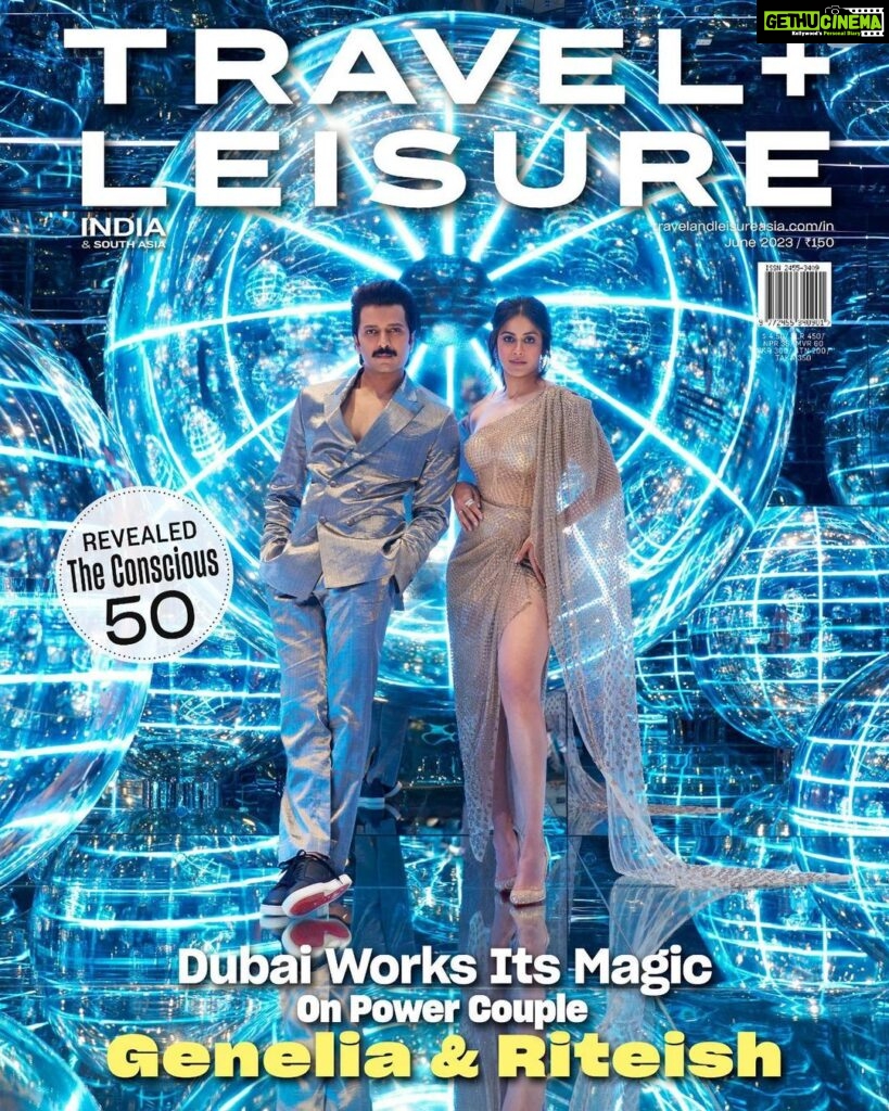 Genelia D'Souza Instagram - In our Conscious Issue, we launch a list of 50 mindful experiences, sustainable hotels, and eco-warriors who will inspire you to travel responsibly. We make our way to Dubai with cover stars, Genelia (@geneliad) and Riteish Deshmukh (@riteishd), and discover its otherworldly offerings. Our list of top 10 places to shop and eat in the emirate will also help you plan your next holiday better. Join us as we explore the new-age offerings of Cuyama Valley in California; go on a foraging trip across Nagaland; embrace the rural life aboard a slow boat from Thailand to Laos; and check out three properties in southern India that offer a respite from the city grind. Editor-in-chief: Aindrila Mitra (@aindrilamitra) Produced by Bayar Jain (@bayar.jain) and Ishika Laul (@ishikalaul ) Photography by Tarun Khiwal (@tarun_khiwal ) Assisted by Abhishek Verma (@abhivermaa ) and Hussam Nawabzada (@hussam.wahid) Styled by Pranay Jaitly (@pranayjaitly) & Shounak Amonkar (@shounakamonkar ) of Who Wore What When) (@who_wore_what_when) Assisted by Shubham Jawanjal (@d.shubham_j ) and Chaitanya Balwant (@chaitanya_fashion_) Artist Reputation Management: Shimmer Entertainment (@shimmerentertainment) Location: AYA Universe (@ayauniverse____), Dubai (@visit.dubai ) For Genelia (@geneliad ) Hair by @ibrahem_hairstylist Makeup by Audrey Sangma (@beautybyaudreysangma ) Dress: Rohit Gandhi + Rahul Khanna (@rohitgandhirahulkhanna) Jewellery: Hyba Jewels (@hybajewels) Shoes: Christian Louboutin (@louboutinworld ) For Riteish (@riteishd) Hair by Arsalan Shaikh (@aalimhakim) Makeup by Nitin Pandurang Indulkar Suit: Rohit Gandhi + Rahul Khanna (@rohitgandhirahulkhanna) Watch: Jaipur Watch Company (@jaipurwatchcompany ) Shoes: Christian Louboutin (@louboutinworld ) #VisitDubai #Dubai #TLTravels #TLCoverStar #AYAUniverse #GoingPlacesWithPeople