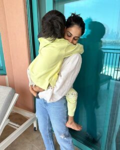 Genelia D'Souza Instagram - My Dear Baby Boy,
Every year that goes by, you take one thing away from me like -

You no more need my hand to walk, you have the ability to run and chase your dreams..

You no more need help pouring your drink of water, you can now do it with perfection

You no more need just Aai and Baba, because you have your friends, your coaches and your teachers

And while your baba and me, stand in the corner and admire how you are growing into this amazing little man, who we are very very proud of,
I have to admit I miss it all💚💚💚
Your Baba and me always promised ourselves, that we want to a part, of the path you take in life and not demand the path, we want you take in life, we want to be just your people to cry, laugh, aide, assist or simply love
And we promise to keep up to it but just promise me one thing, don’t EVER EVER stop these hugs my little one- it’s the only thing in life I will ever want and need💚

Happy Birthday My Phenomenal Boy Rahyl
I Love you more than you ever love football or Messi 💚
