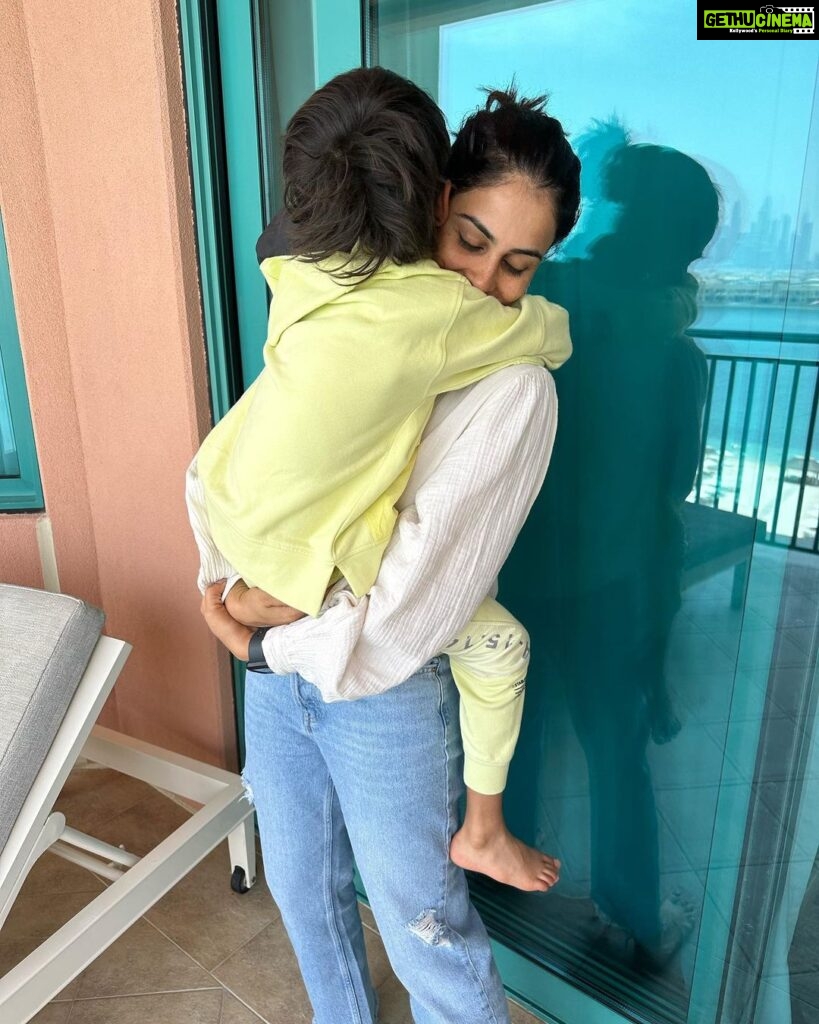 Genelia D'Souza Instagram - My Dear Baby Boy, Every year that goes by, you take one thing away from me like - You no more need my hand to walk, you have the ability to run and chase your dreams.. You no more need help pouring your drink of water, you can now do it with perfection You no more need just Aai and Baba, because you have your friends, your coaches and your teachers And while your baba and me, stand in the corner and admire how you are growing into this amazing little man, who we are very very proud of, I have to admit I miss it all💚💚💚 Your Baba and me always promised ourselves, that we want to a part, of the path you take in life and not demand the path, we want you take in life, we want to be just your people to cry, laugh, aide, assist or simply love And we promise to keep up to it but just promise me one thing, don’t EVER EVER stop these hugs my little one- it’s the only thing in life I will ever want and need💚 Happy Birthday My Phenomenal Boy Rahyl I Love you more than you ever love football or Messi 💚