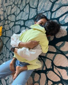 Genelia D'Souza Instagram - My Dear Baby Boy,
Every year that goes by, you take one thing away from me like -

You no more need my hand to walk, you have the ability to run and chase your dreams..

You no more need help pouring your drink of water, you can now do it with perfection

You no more need just Aai and Baba, because you have your friends, your coaches and your teachers

And while your baba and me, stand in the corner and admire how you are growing into this amazing little man, who we are very very proud of,
I have to admit I miss it all💚💚💚
Your Baba and me always promised ourselves, that we want to a part, of the path you take in life and not demand the path, we want you take in life, we want to be just your people to cry, laugh, aide, assist or simply love
And we promise to keep up to it but just promise me one thing, don’t EVER EVER stop these hugs my little one- it’s the only thing in life I will ever want and need💚

Happy Birthday My Phenomenal Boy Rahyl
I Love you more than you ever love football or Messi 💚