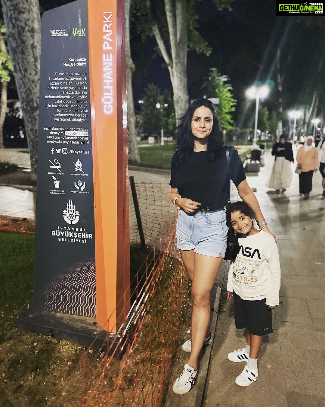 Gul Panag Instagram - Gül in Gülhane 💁🏻♀️ …when I was in school, studying in Zambia, my maths teacher, Ms Guy ( someone please help me find her) one day told me that GUL is pronounced gal. Like गल. Consider changing it to Gül- the ü is like the ‘you’ sound - as in bull. She was British. Ms Guy. And I suppose they know their peculiar language better than us. She also taught me the difference between Miss and Ms. But that’s for another post. Then, many years later, I was in Germany. Where ü is again extensively used. Again the same conversation happened. Someone said if you want your name to be truly pronounced the way it should be.l, it should have the alphabet U with two dots on it. Ü Some years later, I was in Turkey, where Gül is a very common name. And to be able to pronounce it the way it is, which is a rose here, or a flower in Persian, one needs the two dots on top of the U. And so when I came back to India, after the trip, in 2017, my charming jeweller friend, Tarun from @navrattangk , made me a beautiful pendant with Gül.😀 Like a name plate. IYKYK. Then again, a rose by any other name … Gülhane Park
