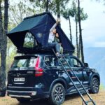 Gul Panag Instagram - Every day is a new experience in the outdoors. And this is Nihal’s favourite part. Camping. From where I come this is actually glampimg, but more on that later ). We first took Nihal camping two years ago when he was 3. I was apprehensive whether he’d take to it. Given that a big part of his parent’s lives revolves around the outdoors and adventure, him not enjoying all those would really have put a spanner in the works. Luckily for us, he took to it like a fish to water! And now given a choice for a weekend break- he will always pick camping. Sometimes asks to go camping in the middle of a school week too! This time we tried a new tent from my friends @nomadadventuresoverland ! And we loved it. So much easier to set up than my older Iron Man tent ( which is faster than a conventional tent that @sherbir and I have grown up pitching - tired , hungry and often in pouring rain) . And equally quick to pack up. Special thanks to our buddies @bimbra4x4 and @taranbimbra for installing it. And a big shout out to my favourites at @mahindraadventure for organising this @mahindra.scorpio.official . We had an amazing weekend amidst the pine trees with clean air , under the stars- thanks to you all.