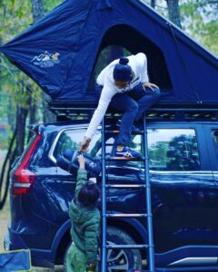 Gul Panag Instagram - Every day is a new experience in the outdoors.

And this is Nihal’s favourite part. Camping. From where I come this is actually glampimg, but more on that later ). 

We first took Nihal camping two years ago when he was 3. I was apprehensive whether he’d take to it. Given that  a big part of his parent’s lives  revolves around the outdoors and adventure, him not enjoying all those would really have put a spanner in the works. Luckily for us, he took to it like a fish to water!

And now given a choice for a weekend break- he will always pick camping. Sometimes asks to go camping in the middle of a school week too!

This time we tried a new tent from my friends  @nomadadventuresoverland !  And we loved it. So much easier to set up than my older Iron Man tent ( which is faster than a conventional tent that @sherbir and I have grown up pitching - tired , hungry and often in pouring rain) . And equally quick to pack up.

Special thanks to our buddies @bimbra4x4 and @taranbimbra for installing it. 

And a big shout out to my favourites at @mahindraadventure for organising this @mahindra.scorpio.official . 

We had an amazing weekend amidst the pine trees with clean air , under the stars- thanks to you all.