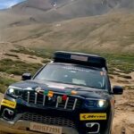 Gul Panag Instagram - When the mountains are calling, no road can stop us. #WomenWithDrive scaling mountains in spine-chilling heights of the Zanskar Valley. In frame: @swatysmalik - A lawyer by profession but an adventurer at heart! #AuthenticZanskarEscape #MahindraAdventure #ScorpioN #Zanskar @indianoilcorp