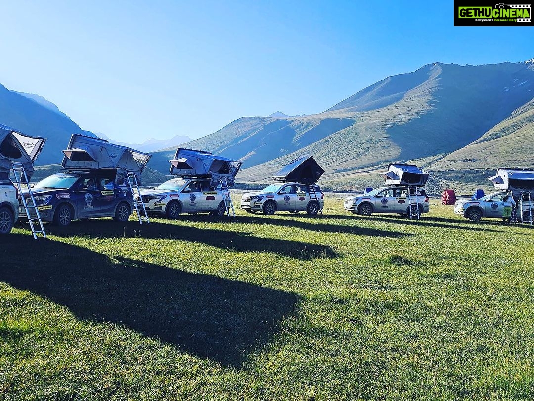 Gul Panag Instagram - Putting together this over-landing experience featuring an incredible group of accomplished women has been a dream come true for @mahindraadventure and me. I was bitten by the overlanding bug over a decade ago, after being stranded at the base of Sach Pass and not being able to find a place to pitch a tent ! As we sat in the vehicle that night, we began talking about the need to have a rooftop tent, that could be set up anywhere with minimal effort. That , and an expedition vehicle that would enable us to not be stranded in the first place.😂 Over the years, every year has had several such camping experiences. With my trusted Scorpio Getaway and its rooftop tent. Always with my family. And I’ve always wanted to create that experience known as Overlanding for like-minded people- specially, since so many people would ask me about it every time I would share my experiences and pictures. And this dream finally came alive @nookalavinod !!!!!! And we are eternally grateful to @harisingh.rallying , @simran18kaur @pavanemann @nagrahonnie @panitavirmani @sidhurallying for truly having created an unparalleled experience and raised the bar so so high, that no camping trip will ever come close. And it would not have been possible without the support of @bimbra4x4 and @nomadadventuresoverland . Thank you for going above and beyond to make this happen. Here’s to many, many more! Because this is just the beginning! Let’s go @nookalavinod ! Thank you @cinemonkofficial @achyutphotography @maddymarwah @shilpamorwal for the lovely images. #womenwithdrive #zanskarexpedition #mahindraadventure #overlanding #overland #rooftop #rooftoptentliving Zanskar Valley