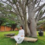 Hamsa Nandini Instagram - To pause, to make space, to collect your thoughts, to remember, to face the next moment and to choose. Just breath. This International Yoga Day, let's just remember to breath. . #adiyogishiva #breathwork #yogaday2023 #swanstories Isha Yoga, coimbatore, Tamil Nadu, India