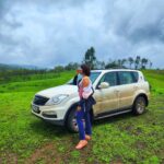 Hamsa Nandini Instagram - Mesmerized by the lush green western ghats of Maharashtra. Just a reminder it's never about the destination. For me, it's always been about the journey. To experience life to the fullest, every once in a while you have to go off the beaten track. It feels good to be lost in the right direction.💚 . #roadtripping #swanstories #4by4