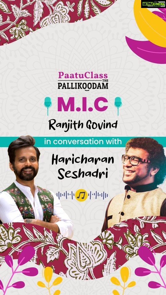 Haricharan Instagram - In a recent episode of Musicians in Conversation (M.I.C) we had the pleasure of featuring accomplished musician Haricharan Seshadri. He shares valuable insights, encouraging singers to reach beyond playback singing and create their own unique music. Haricharan treats us with his exceptional voice live in this episode, showcasing his vocal prowess honed over the years with multiple chart-topping hits to his name. Catch the entire conversation on our YouTube channel and find your own inspiration in the world of music. #ThePallikoodam #Haricharan #HaricharanSinger #Ranjith #RanjithGovind #RanjithSinger #HaricharanSeshadri #PaatuClass #VocalTraining #VocalTechnique #OnlineMusicLessons #VoiceLessons #VoiceTraining #MusicTeachersofInstagram #SingingLessons #MusicClass #PrivateMusicLessons