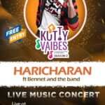 Haricharan Instagram - Performing my very own Live Concert in Thiruvananthapuram this Saturday at the Nishagandi Auditorium with @bennetandtheband @paadashalacomprehensive @eloungeindia