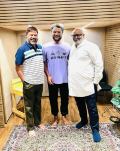 Haricharan Instagram - A Recording session with Legends for a legendary Movie Franchise. 

Such a Pleasure recording for the Academy Award winner, the Sweetest @mmkeeravaani sir for the Movie with #PVasu avargal. 

This is my 3rd time recording for him after Baahubali & PeLLisandhaDi2 ❤️❤️

#chandramukhi2