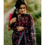 Haritha G Nair Instagram - 🦋🦋🦋 . . . 📸 : @amalmullasserryphotography 👗 Saree : @arrco_iriisbyallenna Ear Ring : @jhanvi__collections Edits :@manu_3782