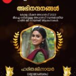 Haritha G Nair Instagram - Congratulations | Haritha G Nair | Shyamambaram | Zee Keralam കേരള വിഷൻ അവാർഡ് 2023 മികച്ച നടിക്കുള്ള അവാർഡ് സ്വന്തമാക്കിയ ഹരിത ജി നായർക്ക് ആശംസകൾ. #Shyamambaram #ZeeKeralam #NeithedukkamJeevithaVismayangal #ZeeKeralamHD #ZeeKeralamOnMyTv #ShyamambaramonZeeKeralam #NiraNimishangal Watch Anytime, Anywhere on ZEE5 - https://zee5.onelink.me/RlQq/fmalDownloadZEE5App