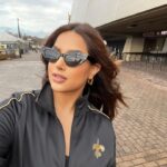 Harnaaz Kaur Sandhu Instagram - My 3rd US professional sporting event! Thankyou @saints @nfl #whodat Hair and Makeup by @mubacosmetics @andresfelipeofficial @yamilemakeup @miguelotox #nfl #thesaints #missuniverse2022 New Orleans, Louisiana