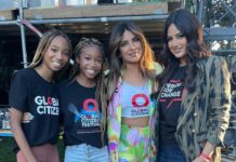 Harnaaz Kaur Sandhu Instagram - I couldn’t have asked for us to meet in any other way. Thanks @priyankachopra for your kindness at @glblctzn … you killed it!✨ @missuniverse Styled by @meemmap @ramybrook @satyajewelry Central Park, New York