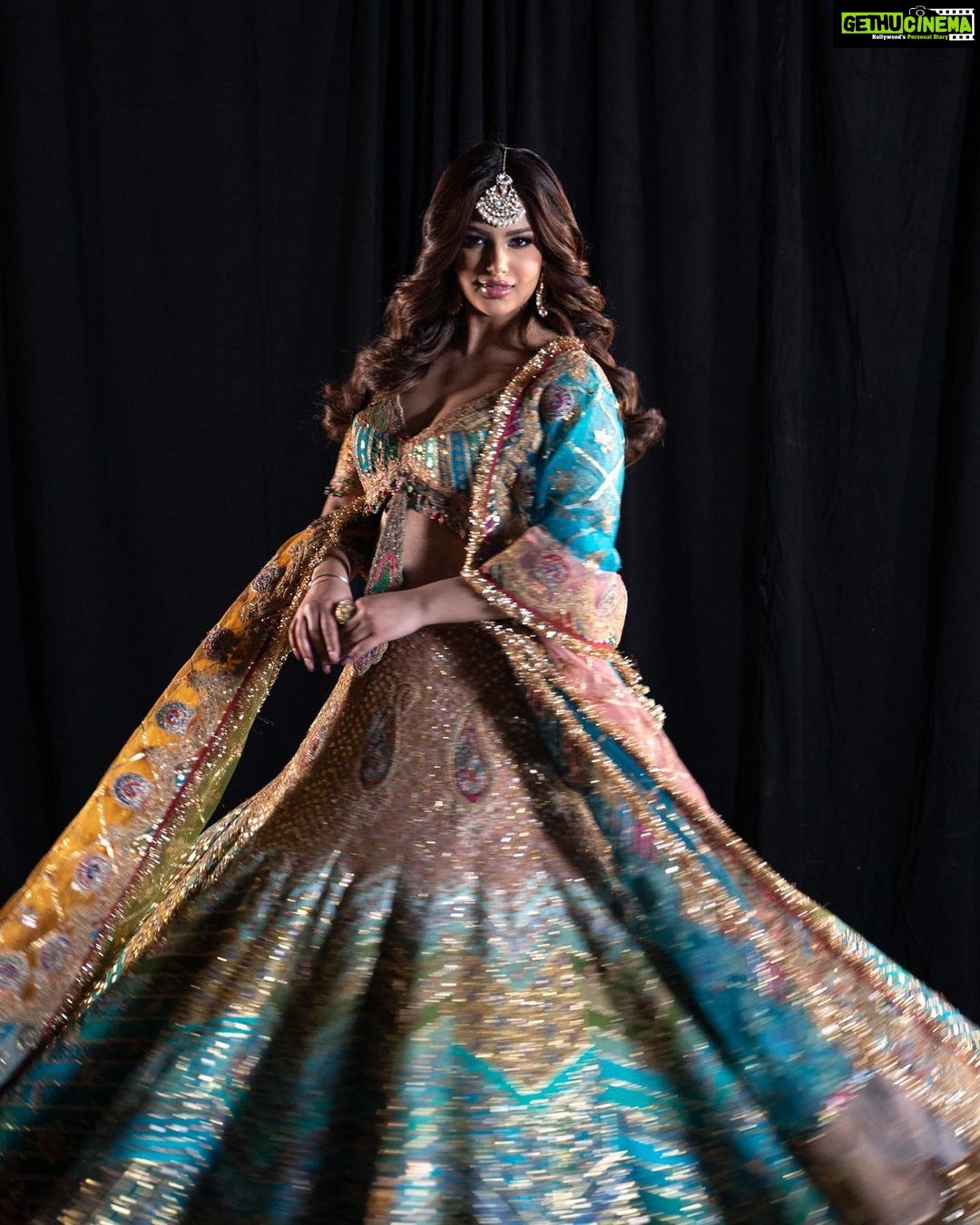 Harnaaz Kaur Sandhu - 468.6K Likes - Throwback to this stunning lehenga look for Miss Universe! ❤️🔥
#missuniverse2022
Styled by @bharatg18
Outfit @rimpleandharpreet
Jewellery @curiocottagejewelry