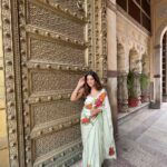 Harnaaz Kaur Sandhu Instagram - Jaipur 🦚 💗 MUA- @aditimakeupartist Hair- @sunil_celebrity_stylist Outfit - @muksweta Jaipur, Rajasthan
