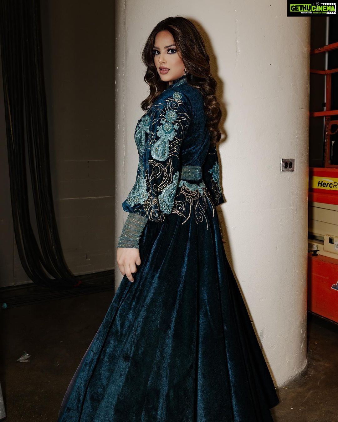 Harnaaz Kaur Sandhu Instagram - National costume co-hosting look done! ✅ #missuniverse2022 Hair and makeup by @mubacosmetics @andresfelipeofficial @yamilemakeup @miguelotox Outfit @sajdabysuman Captured by @tracythnguyen New Orleans, Louisiana