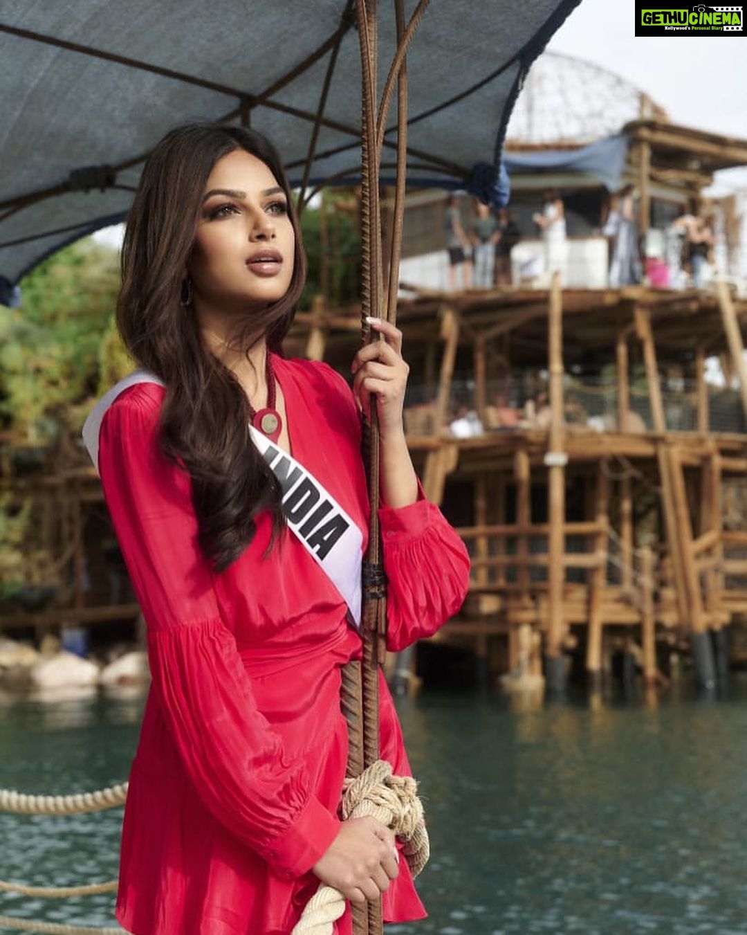 Harnaaz Kaur Sandhu Instagram - Some of my favourite shots from @missuniverse competition ❤️ Eilat, Israel