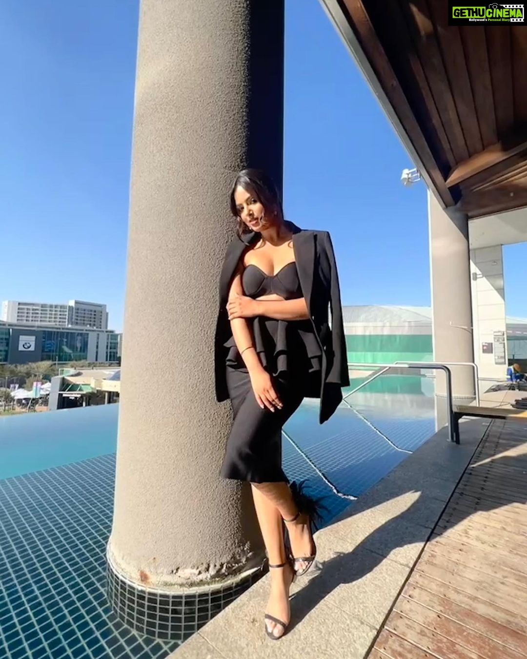Harnaaz Kaur Sandhu Instagram - There’s always going to be sunshine after the rain✨ @missuniverse @official_misssa Styled by @meemmap Dress @pinkapple_dresses Hair @rene_ultimateglamour Makeup @gi_myers South Africa