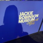 Harnaaz Kaur Sandhu Instagram - It was a true honour for me to watch ‘After Jackie’ based on the legend ‘Jackie Robinson’ who was a record breaker not only for his wonderful strategy in baseball but also breaking the Color line by being the first African American to play into major baseball league. He stood for himself and left a legacy behind to inspire people to never give up and let nobody describe your life. He once said, "A life is not important except in the impact it has on other lives." He definitely left the everlasting impression of his life to many forever. Here to Jackie, Always and forever legend. @missuniverse @jrfoundation @makespringhill Courtesy of the Jackie Robinson Foundation Styled by @meemmap Dress @aidanmattox Shoes @ninashoes Jewelry @ethnicearsstore New York City, N.Y.