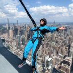 Harnaaz Kaur Sandhu Instagram - @missuniverse Feeling edge-y ⚡️ @edgenyc Only in New York City 🗽 Would you ever try this? Full video coming soon 👀 #cityclimbnyc The Edge, Hudson Yards