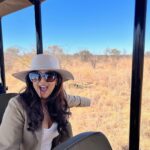Harnaaz Kaur Sandhu Instagram - Do not try to fight a lion if you are not one yourself. @missuniverse @golden_impalas_bush_resort Styled by @meemmap Jacket vintage Top and pants @wightelephant Boots @dsw Makeup @reneedewitmakeupartist South Africa