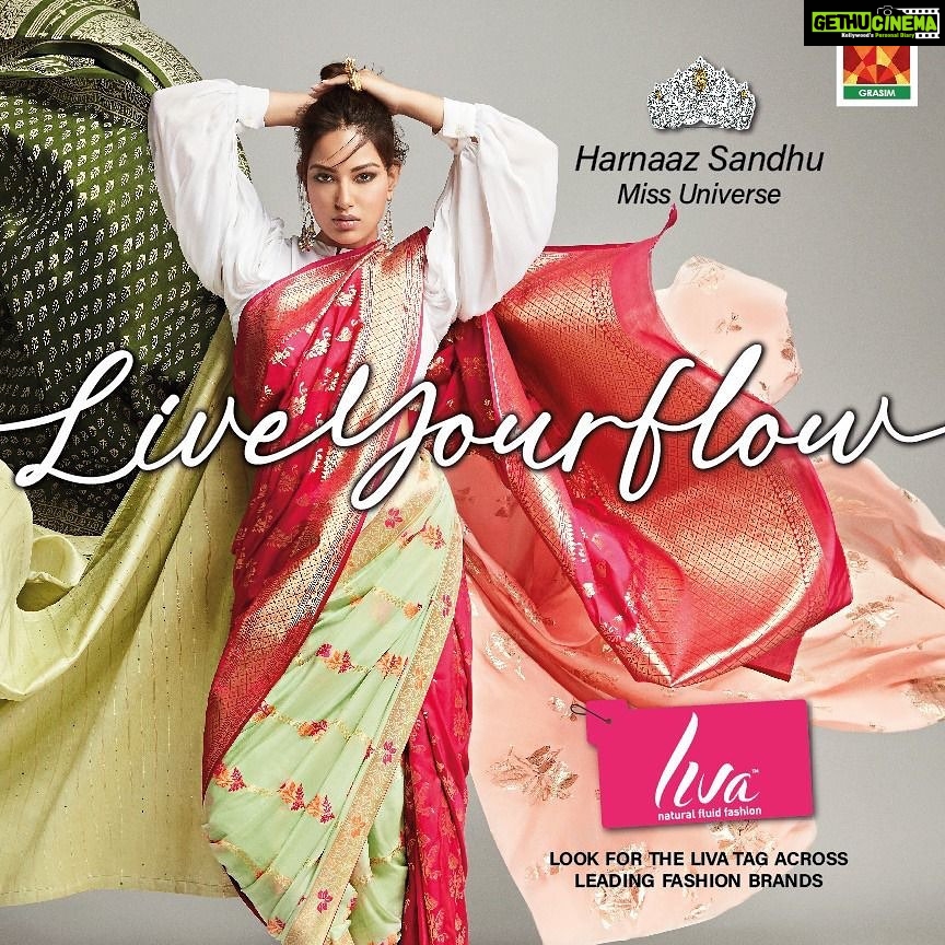 Harnaaz Kaur Sandhu Instagram - For me, it’s always been about being my absolute best and feeling all the more confident with what I wear. Thanks to Liva's nature-based, skin- friendly fabrics that make me live my flow with style and utmost comfort ✨ I’ve always admired @livafashionin for naturally sourcing its fabrics and being a torch bearer for sustainable fashion. My skin loves its breathable fabric and so does the environment. @livafashionin #Liva #LiveYourFlow #HarnaazSandhu #FluidFashion #sustainablefashion
