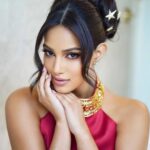 Harnaaz Kaur Sandhu Instagram - Does this look remind you of someone in our pageant past? Comment below @missuniverse