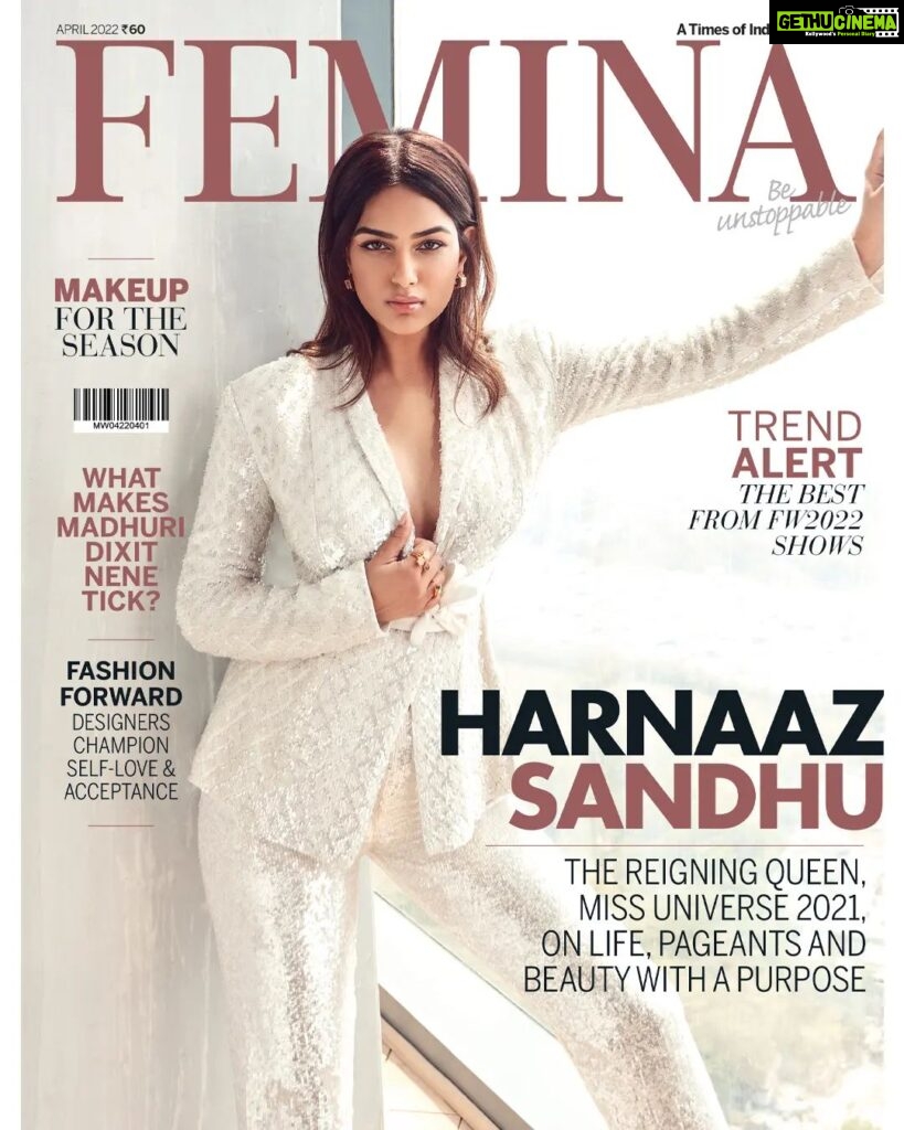 Harnaaz Kaur Sandhu Instagram - New season, new cover and a new queen. Meet India's pride and Miss Universe 2021 Harnaaz Kaur Sandhu who broke the nation's 21-year-old dry spell at the Miss Universe pageant. As she is on her way to global domination, let's take a moment to cherish her and her unmatched spirit! @harnaazsandhu_03 ••• Editor: @missmuttoo Art Direction and Cover Design: @bendivishan 📸: @madetart Fashion Editor: @krishnahasleft ✍️: @ash_arunkumar 🧥: @rohitgandhirahulkhanna 📿: @outhousejewellery HMU: @makeupwali 🎥: Vaibhav Nadgaonkar Fashion Intern: @ritvimehta Location Courtesy: Four Seasons Private Residences, Mumbai @fsmumbai #harnaazsandhu #harnaazkaursandhu #missuniverse2021 #missuniverse #beautyqueen #missindia #beautypageant #beauty #beautiful #celeb #celebrities #femina #FeminaIndia