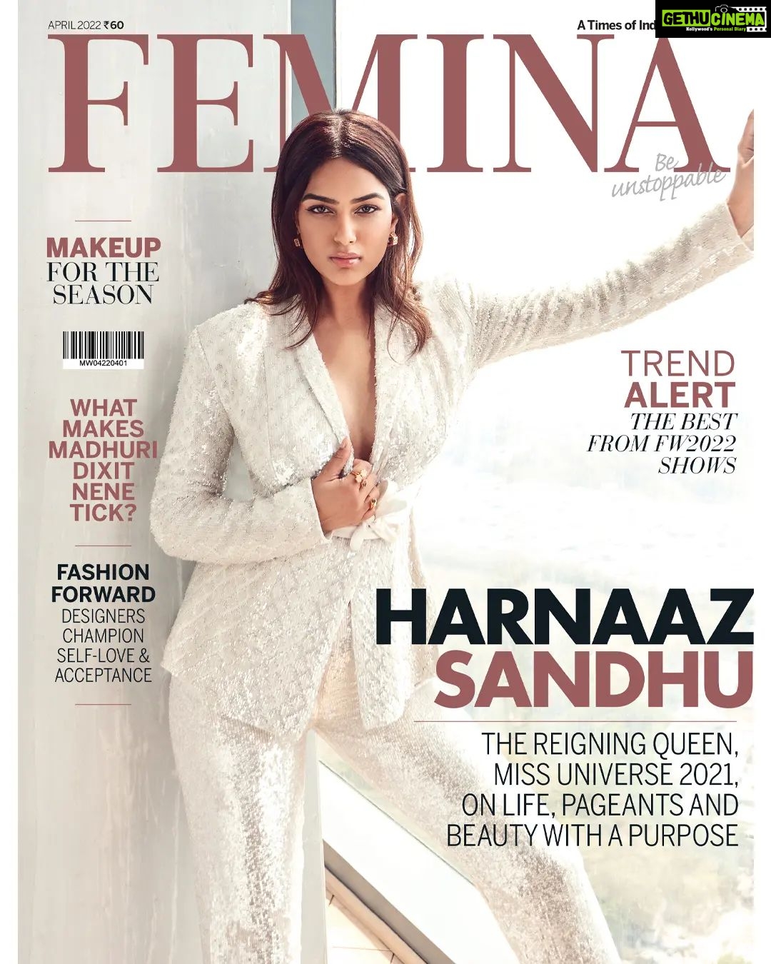Harnaaz Kaur Sandhu Instagram - New season, new cover and a new queen. Meet India's pride and Miss Universe 2021 Harnaaz Kaur Sandhu who broke the nation's 21-year-old dry spell at the Miss Universe pageant. As she is on her way to global domination, let's take a moment to cherish her and her unmatched spirit! @harnaazsandhu_03 β’β’β’ Editor: @missmuttoo Art Direction and Cover Design: @bendivishan πΈ: @madetart Fashion Editor: @krishnahasleft βοΈ: @ash_arunkumar π§₯: @rohitgandhirahulkhanna πΏ: @outhousejewellery HMU: @makeupwali π₯: Vaibhav Nadgaonkar Fashion Intern: @ritvimehta Location Courtesy: Four Seasons Private Residences, Mumbai @fsmumbai #harnaazsandhu #harnaazkaursandhu #missuniverse2021 #missuniverse #beautyqueen #missindia #beautypageant #beauty #beautiful #celeb #celebrities #femina #FeminaIndia