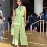 Harnaaz Kaur Sandhu Instagram - What a great day spent with incredible leaders around the world who came together for @time 100 summit to spotlight solutions on serious global issues and encouraging equitable actions towards a better world. @missuniverse Styled by @meemmap Suit @argent Bag @havemersi Jewelry @coeur_de_lion_jewellery Manhattan, New York