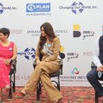 Harnaaz Kaur Sandhu Instagram - Be the change ✨ In regard to the coalition for menstrual equity we visited the Mahipalpur village in Delhi and met with young advocates at @planindia .They announced that a pad machine will be installed providing local women with a livelihood. The journey of manufacturing low cost sustainable sanitary pads starts here at Mahipalpur village. #changemakers #menstrualequity @missuniverse @ddbmudragroup @planindia @impactwayv @murugaofficial @missdivaorg Styled by @bharatg18 Outfit @geneslhofficial Jewellery @antarez.jewels Bag @purocosaofficial makeup and hair @ankchikara.artistry