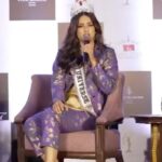 Harnaaz Kaur Sandhu Instagram - I said what I said. Be you. @livafashionin @missdivaorg @mouawad @fsmumbai @fourseasons Hair @hairr.painter @saviojohnpereirasalonofficial Makeup @biancalouzado Shoes @oceedeeshoes #harnaazcomeshome #homecoming Mumbai, Maharashtra