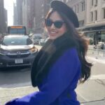 Harnaaz Kaur Sandhu Instagram - Harnaaz in Paris? I mean ‘Harnaaz in New York’ @missuniverse @missdivaorg Styled @meemmap Coat @nonatatelier Shoes @marciano @guess Makeup by @yukoonthego Hair by @delajhair New York City, N.Y.