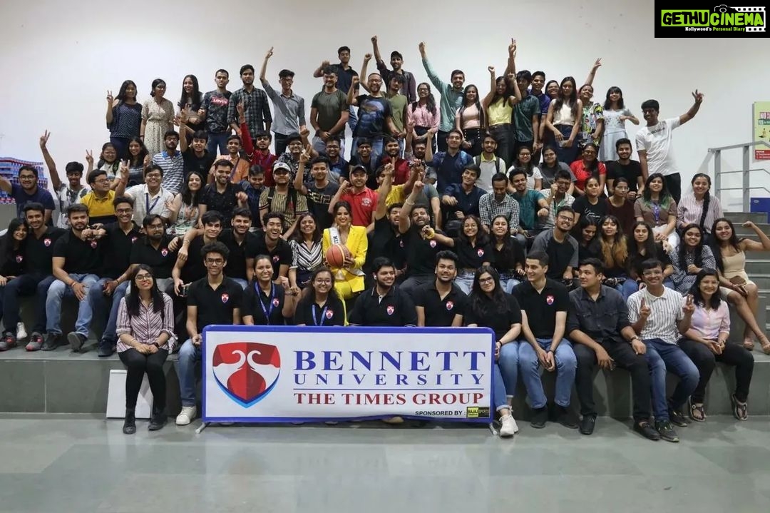 Harnaaz Kaur Sandhu Instagram - #MissUniverse 2021, #Harnaaz Kaur Sandhu visited #BennettUniversity on 25th March and left the students in awe of her magnificent yet humble personality. While inspiring the young minds, she talks about empowerment, self belief and to value oneself. #HarnaazSandhu #HarnaazAtBU @missdivaorg @missindiaorg @harnaazsandhu_03 Bennett University