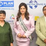 Harnaaz Kaur Sandhu Instagram - Announcement alert! 🚨The Miss Universe Organization, @harnaazsandhu_03, @ddbmudragroup, @planindia, @murugaofficial and @impactwayv have come together to work towards menstrual equity around the world starting with a pilot program in India. Follow along as this coalition takes on the universe. Styled by @meemmap Suit @pinkapple_dresses Bag @houseofwant Earrings @pencilboxshop_usa Shoes @ninashoes DDB Mudra Group