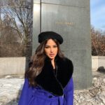 Harnaaz Kaur Sandhu Instagram - Let your light shine so brightly that others can see their way out of the dark☀️✨ @missuniverse @missdivaorg Styled @meemmap Coat @nonatatelier Shoes @marciano @guess Makeup by @yukoonthego Hair by @delajhair New York City, N.Y.
