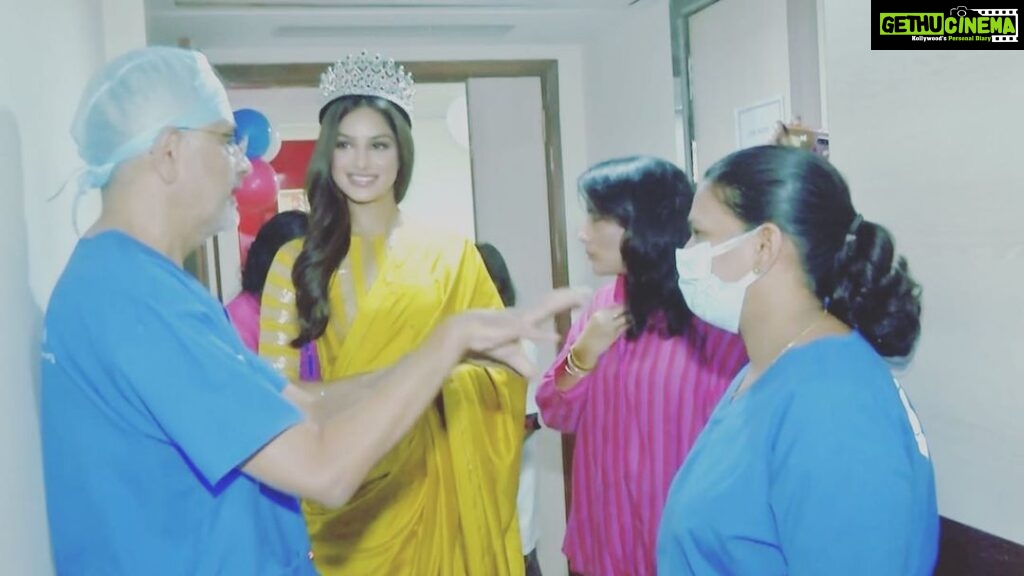 Harnaaz Kaur Sandhu Instagram - #Repost @missdivaorg LIVA Miss Diva Universe 2021 @harnaazsandhu_03 inaugurated India’s first Cleft Leadership Centre at Bhagwan Mahaveer Jain Hospital in partnership with the world’s largest cleft care NGO, @smiletrain along with Mamta Carroll, Smile Train’s SVP and Regional Director for Asia @missuniverse @smiletrain @smiletrain_india #HarnaazSandhu #LIVAMissDivaUniverse2021 #MissUniverse2021 #MissUniverseIndia #MissUniverse #MissIndia #MU2021 #India