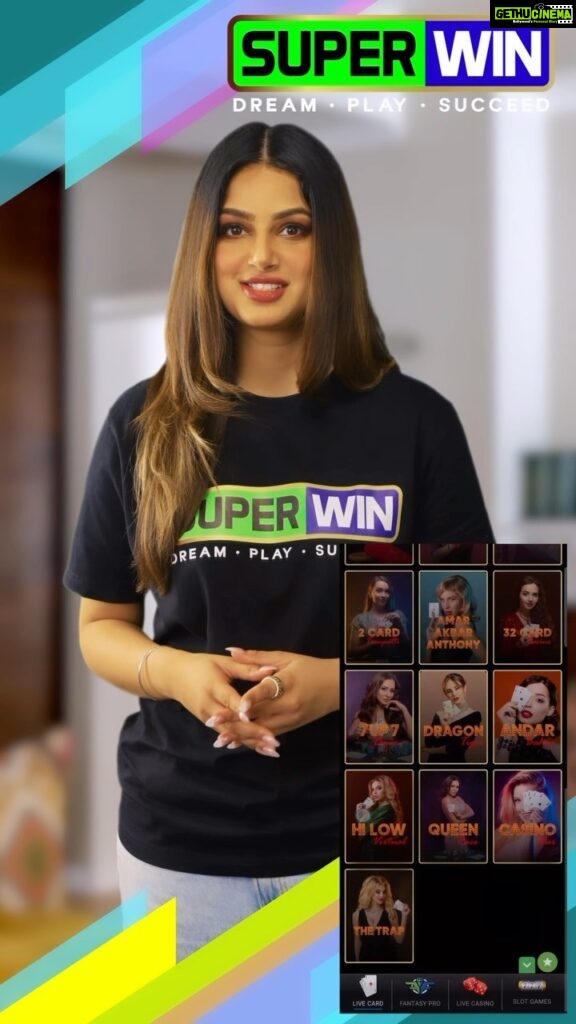 Harnaaz Kaur Sandhu Instagram - Experience the best live card games and casinos at SUPERWIN, which gives you an instant 350% First Deposit Bonus. There’s Teen Patti, Andar Bahar, Roulette, Poker and so much more that will lead you to unimaginable winnings! SUPERWIN also gives you exciting bonuses like: Up to 1000 Rs FREE BET every month Up to 9% redeposit bonus 15% referral bonus on EVERY DEPOSIT your friend makes Up to 3% lossback bonus and many other loyalty benefits Sign up NOW and let the games begin! #SUPERWIN #playandwin #play2win #freeoffer #signup #Cricket #Football #Tennis #WinBig #BestOdds #PremiumGames #OnlineGaming #PlayWithSUPERWIN #JackpotAlert #WinningStreak #LiveAction