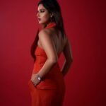 Harnaaz Kaur Sandhu Instagram - Living my flow with @livafashionin Outfit @nirmooha Styled by @bharatg18 Accessories @kalon_artjewellery