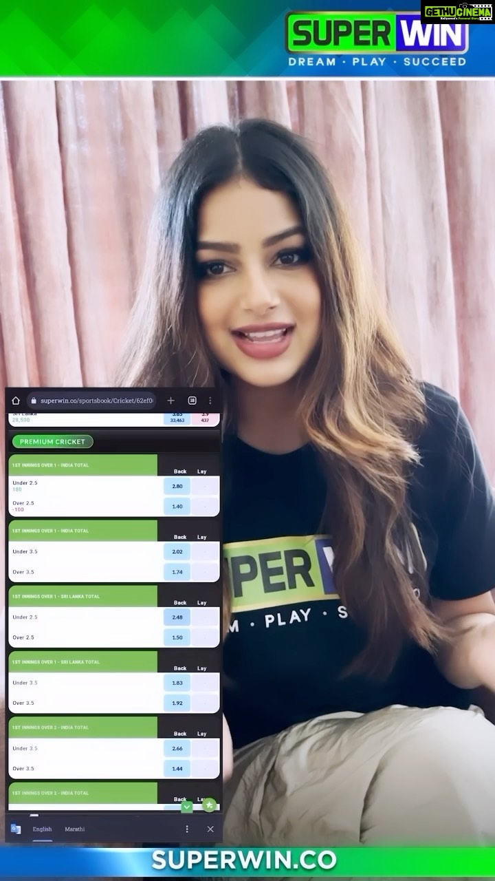 Harnaaz Kaur Sandhu Instagram - Ind 🇮🇳 vs SL 🇱🇰 in the #AsiaCup FINALS! Register on SUPERWIN now for a Rs1000 bonus! HURRY, last day to avail this bonus!! 350% instant first deposit bonus 15% referral bonus on EVERY DEPOSIT exclusive lossback and loyalty benefits. Sign up NOW! #SUPERWIN #Asiacup #2023Asiacup #INDvBAN #BANvIND #playandwin #play2win #freeoffer #signup #Cricket #WinBig #BestOdds #SportsOdds #PlaytoWin #PremiumSports #OnlineGaming #PlayWithSUPERWIN #JackpotAlert #WinningStreak #liveaction