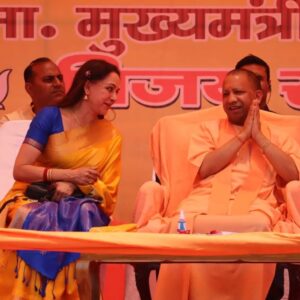 Hema Malini Instagram - Local body district Mathura election hectic campaigning by me on 26 and 27th April 2023 at Barsana, Chaumukha, Raya, Baldev, Gokul and also municipal corporation of Mathura Vrindavan for the Mayor election with Hon'ble  CM Yogi ji. Campaigned extensively in ward numbers 61, 64,…

#mathuraelection #electioncampaign #mayorelection