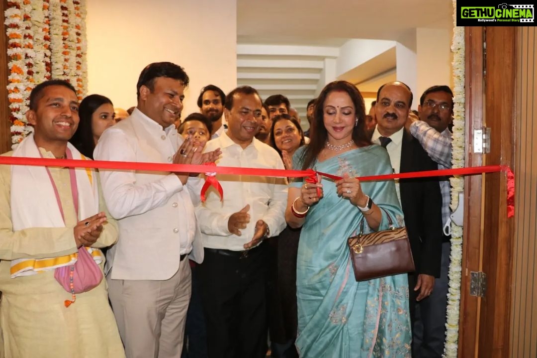 Hema Malini Instagram - 2nd of March - participated in a brain storming session with the students of Sanskriti University, Mathura. Inspired and motivated them to pursue their career goals in all earnestness. Also inaugurated an auditorium in the university campus. #sanskritiuniversity #inauguration #mathura