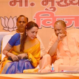Hema Malini Instagram - Local body district Mathura election hectic campaigning by me on 26 and 27th April 2023 at Barsana, Chaumukha, Raya, Baldev, Gokul and also municipal corporation of Mathura Vrindavan for the Mayor election with Hon'ble  CM Yogi ji. Campaigned extensively in ward numbers 61, 64,…

#mathuraelection #electioncampaign #mayorelection