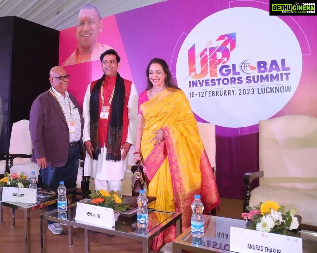 Hema Malini Instagram - It is shocking and sad to know about the demise of Satish Kaushik. Especially, as we had recently met on Feb 11th at the Global Investor's Summit in Lucknow. He was such a. cheerful and wonderful human being. With such an illustrious career behind him as an Actor and a Director the film industry has lost a precious gem- an artiste and friend. my heartfelt condolences to his family. #satishkaushik #condolences