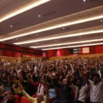 Hema Malini Instagram - 2nd of March - participated in a brain storming session with the students of Sanskriti University, Mathura. Inspired and motivated them to pursue their career goals in all earnestness. Also inaugurated an auditorium in the university campus. #sanskritiuniversity #inauguration #mathura
