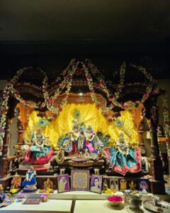 Hema Malini Instagram - A brief glimpse into my Janmashtami decorations which I love doing personally every year! ❤️I stitch new clothes for Radharani and Krishna and I enjoy adorning them. This is my own personal private pooja in my house. Happy Janmashtami to all🙏 #janmashtamicelebration #janmashtami #janmashtamispecial #festiveseason