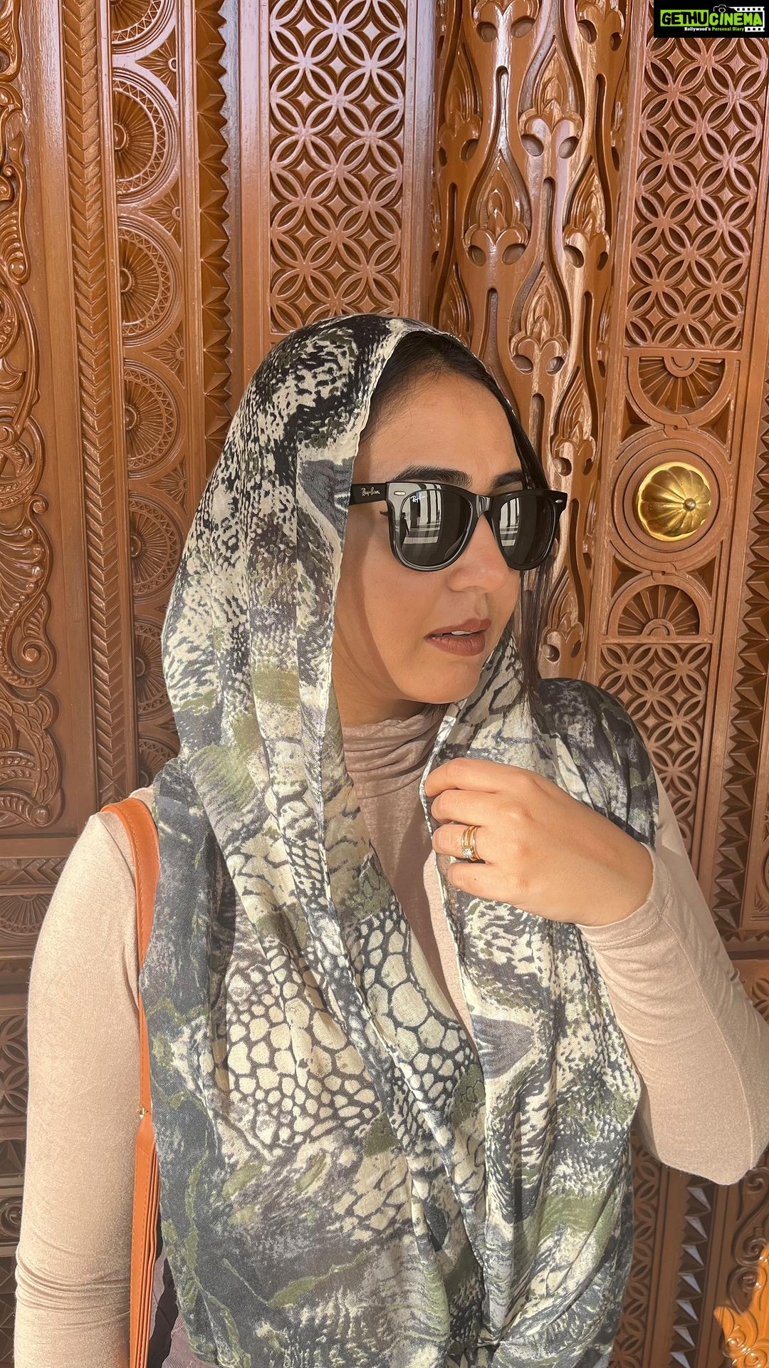 Hitha Chandrashekar Instagram - The Grand Mosque Day!✨ #oman #grandmosquemuscat Sultan Qaboos Grand Mosque, Muscat, Oman