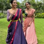 Hitha Chandrashekar Instagram – THE FESTIVE COLLECTION by @kalasthreebytejaswinikranthi is now available. DM them to get your hands on these gorgeous Monochromatic outfits and other spectacular desgins✨ 
Outfit design and styling @tejukranthi 
Assisted by @khushi_jagadisha 
Jewellery @sunrisesilversmiths 
Video @byanushkabohra 
Hair @hairartistry_by_madhukeerthi_ 
.
.
.
.
#southindianfashion #festive #varamahalakshmi #indianoutfits #langadawani Bangalore, India