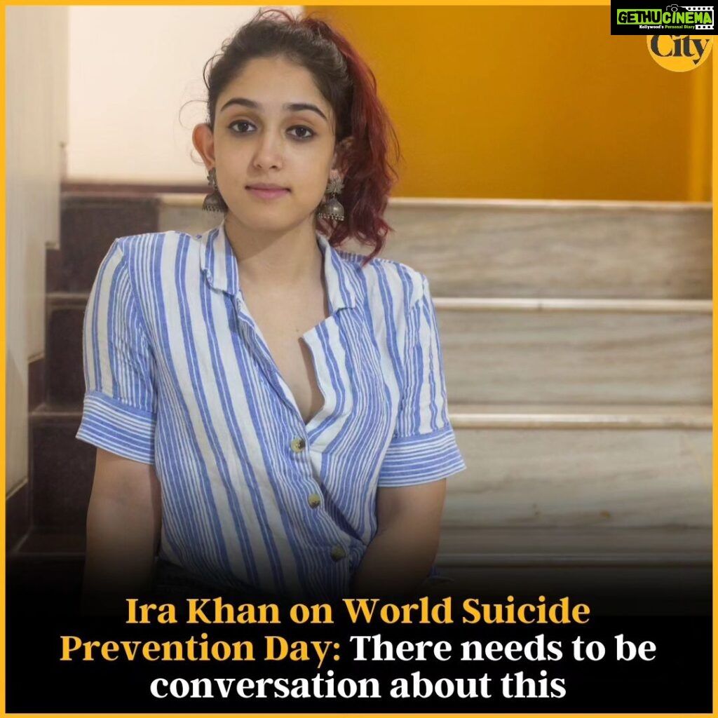 Ira Khan Instagram - *TRIGGER WARNING* Ira Khan, daughter of actor Aamir Khan, says it’s understandable that people are ‘scared’ of even using the word suicide. Speaking on World Suicide Prevention Day today, she tells us, “Everybody is scared of saying the word suicide because death is a very scary thing, and it’s understandable. But, that is exactly why we should start talking about it. When you understand what it means and know you can do something about it, you realise it doesn’t happen without any warning signs. There is stigma, but lack of knowledge, too.” @khan.ira Interview: @rishazod For full interview, link is in the bio. . . . #irakhan #aamirkhan #mentalhealth #suicide #worldsuicidepreventionday